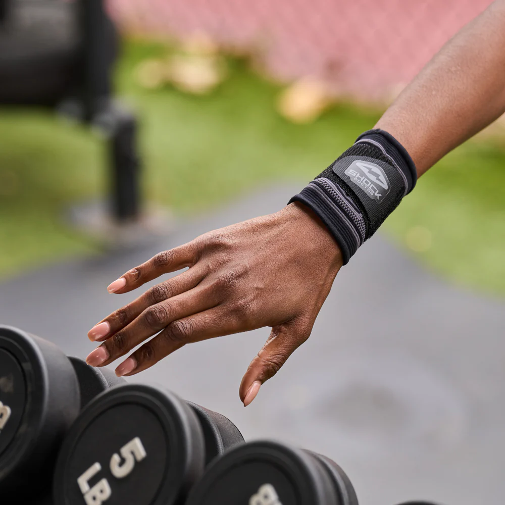 Compression Knit Wrist Sleeve with Strap - Image 4
